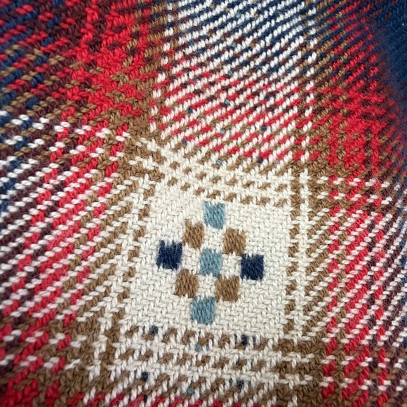 Vans Men Elmbrook Long Sleeve Button Up Flannel Native American Woven Design - Picture 8 of 12